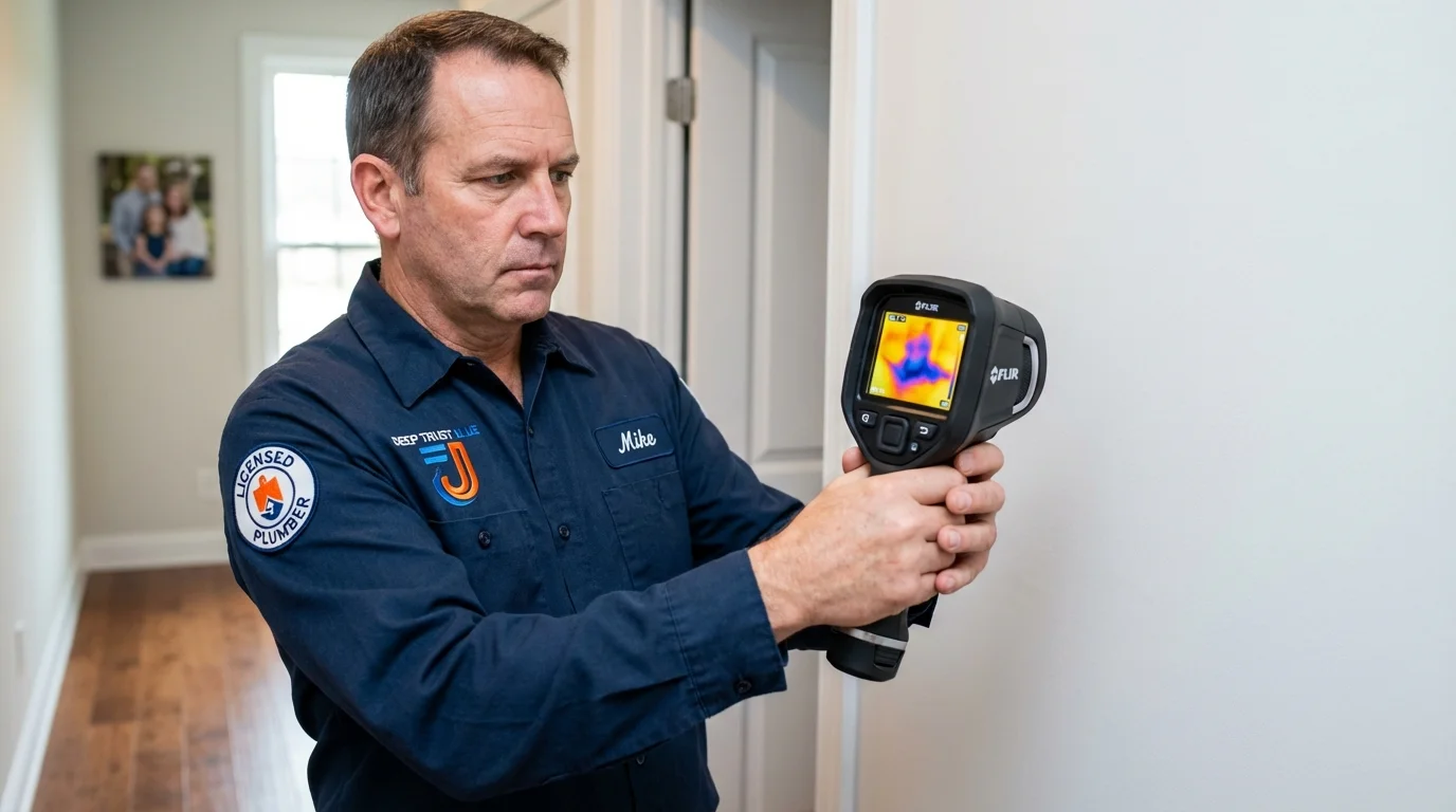 Thermal imaging leak detection by Johns Plumbing LLC in Royersford